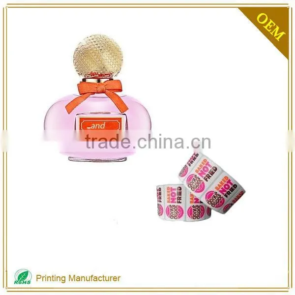 Strong Adhesive Red Perfume Label Sticker Design Factory photo-3