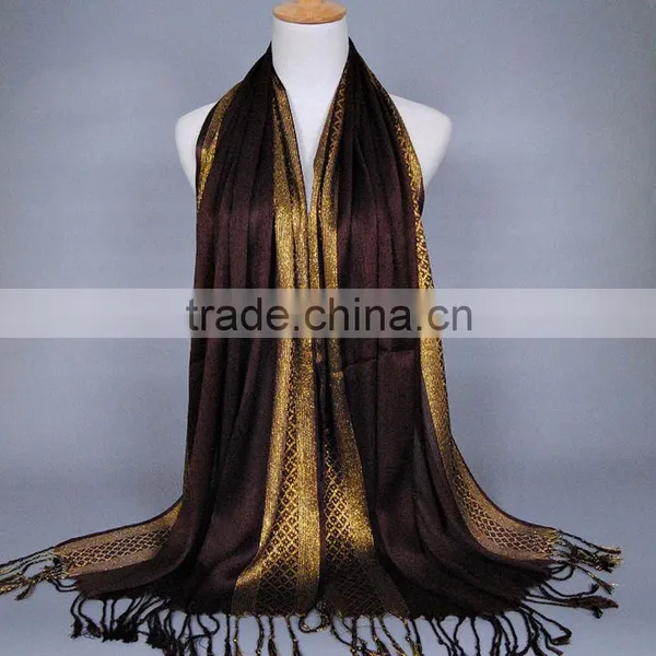 Ladies Women Fashion Shade Pashmina Scarf Stole Shawl Wrap Scarves Soft Cotton photo-4