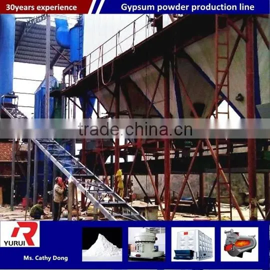 Easy Operating Natural Gypsum Powder Plant Machinery Plaster Making Machine photo-2