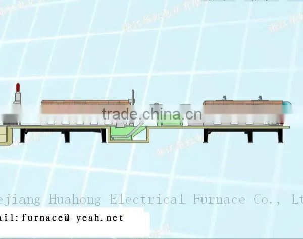 Industrial Continous Carburizing Belt Furnace Industrial Carburizing Quenching Furnace