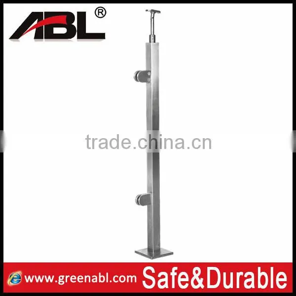 Commercial Sus304 Stainless Steel Glass Balustrading Post With Glass Holder photo-2