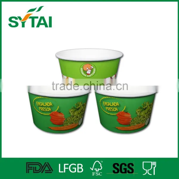 Custom Wholesale Customized Logo Paper Salad Bowl