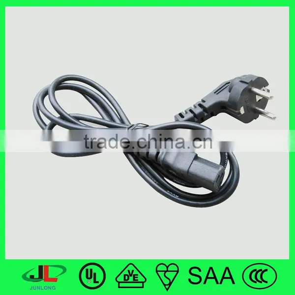 European 2 Pin Power Plug, Right Angle Schuko Plug With Extension Cords photo-4