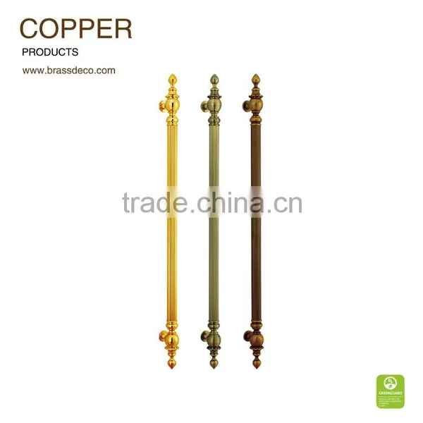 Hotel Entrance Door HK808 Copper Door Luxurious Handle