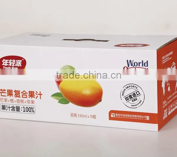 China Customized Milk Packing Carton Orange Packing Cartons Mango Packing Box