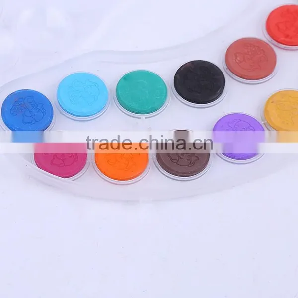 2016 New Style 8/12/16 Colors Moonlike Powder Watercolor Paint Cakes Set Professional Quality in Plastic Box photo-5