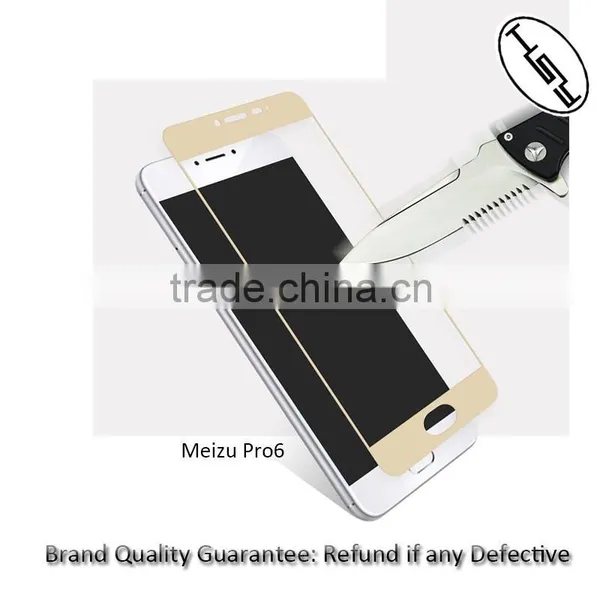 HUYSHE Cell Phone Anti-expolsion Screen 2.5D Full Cover Guard 9H Tempered Glass Protector for Meizu Pro 6 photo-4