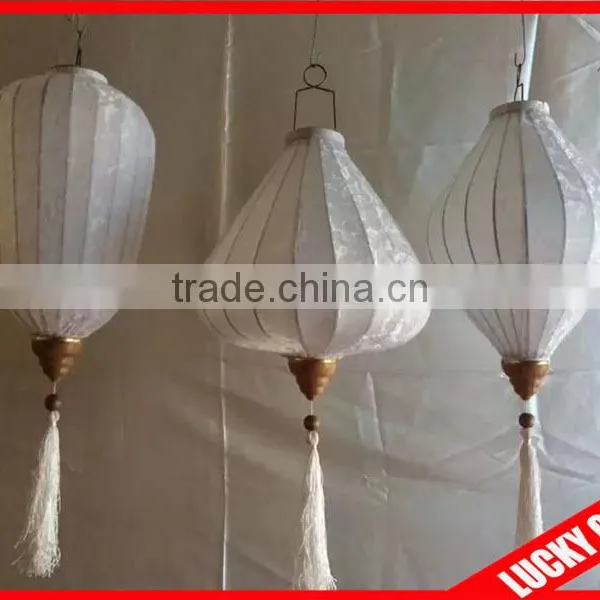 Wholesale 12inch Jacquard White Hanging Lantern for Wedding or Event Decoration photo-3