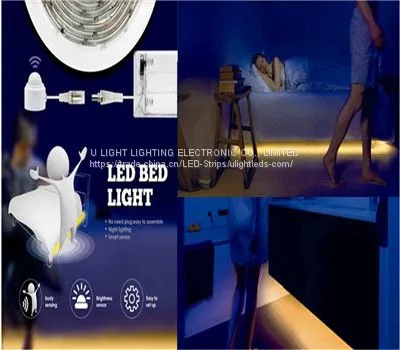 Motion Activated Under Bed Light Smart LED Night Strip Sensor Lamp Baby Closet