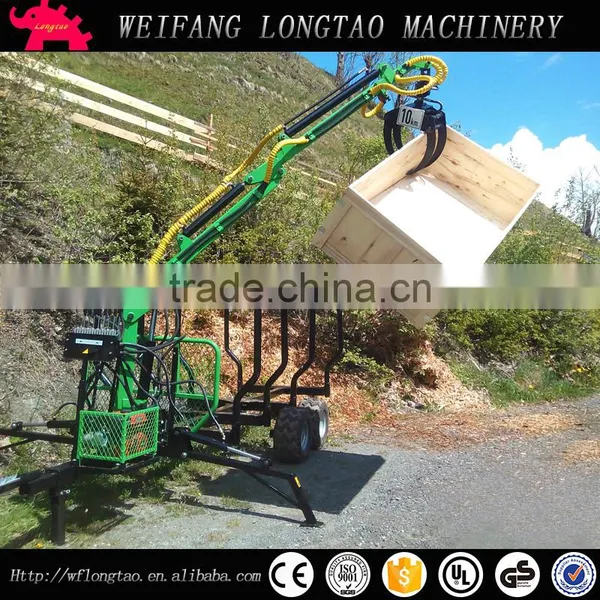 New Condition and Log Trailer With Crane With CE Approved photo-4