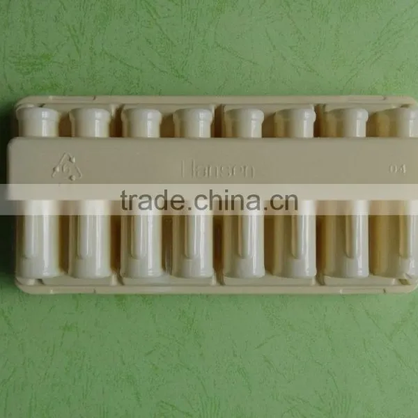 Yellow Divided Plastic Oral Liquid Bottle Package Tray, Vial Package Tray photo-2