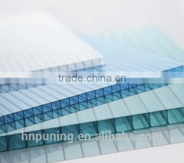 pc Hollow Sheet/Polycarbonate Roofing Sheet/sun Sheet for Carport Canopy Skylight Greenhouse Ten Years Quality photo-3