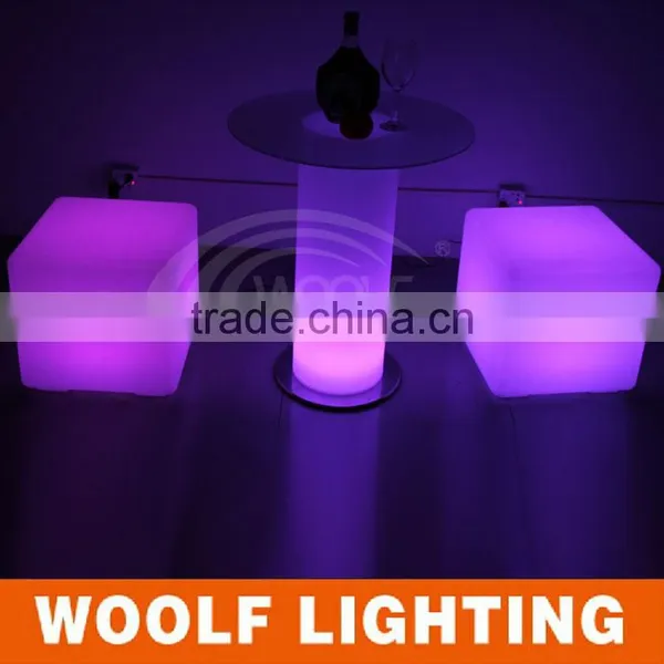 Indoor and Outdoor Used Seating Illuminated LED Cube Furniture photo-2