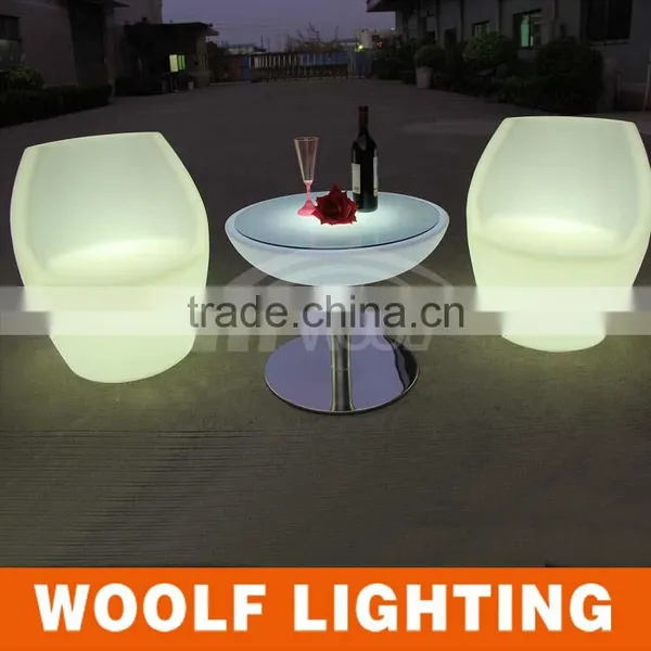 Modern Appearance Nightclub Bar Glow LED Plastic Furniture photo-4