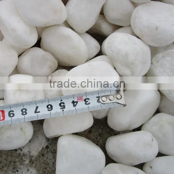 Cheap Natural Round White Pebble Stone For Garden photo-3