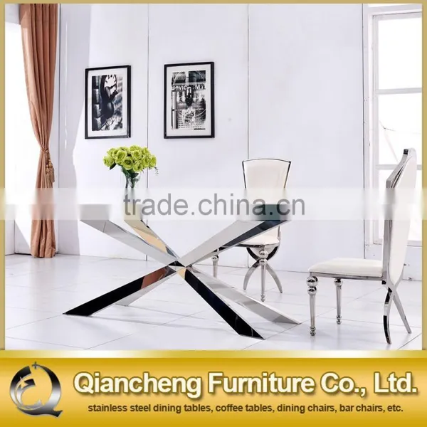 2017 Modern Big Size Glass Top Home Furniture Dining Table photo-2