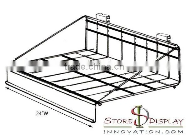 SDG088 Wire Grid Wall Metal Shelf 24x7inch photo-5