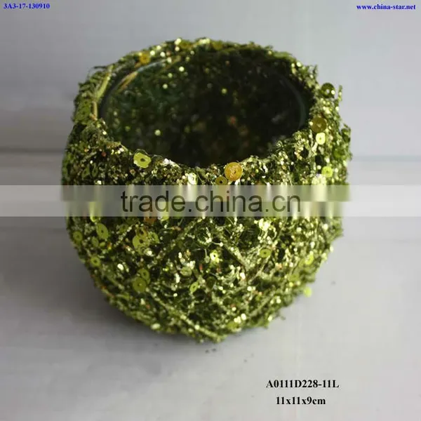 Wendding Candle Lanterns With Glitter photo-4
