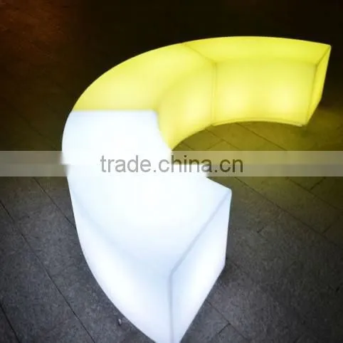 2016 Hot !outdoor Color Changing Led Plastic Benches / Popular Bench photo-2