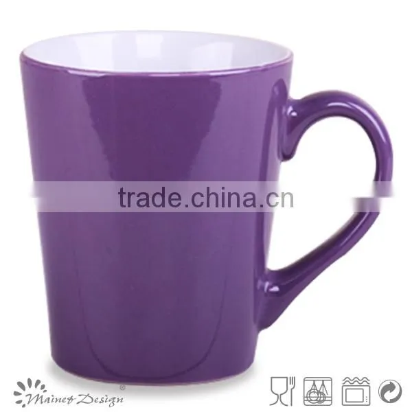 Ceramic Milk Mug Two Tone Glossy Coffee Mug photo-5