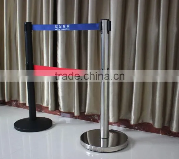 Retractable Belt Barriers With Double Belts in Various Colors photo-2