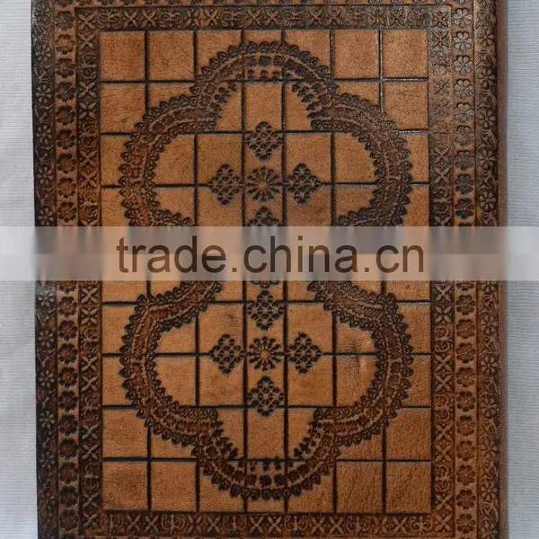 Handmade Vintage Tree of Life Leather Notebook With Button photo-2