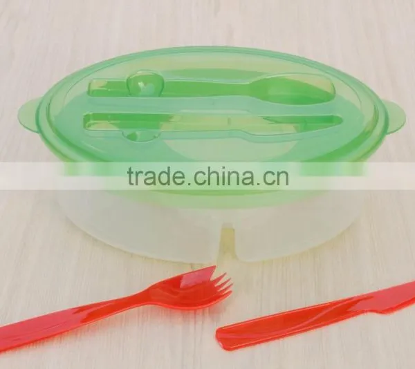 BPA Free Plastic Food Containers With Cooling Fork And Spoon photo-3