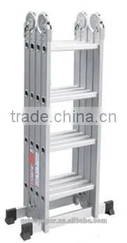 Finether 12.1 FT Heavy Duty Aluminum Multi Purpose Folding Extension Ladder With 2 Panels 330lb Capacity photo-2