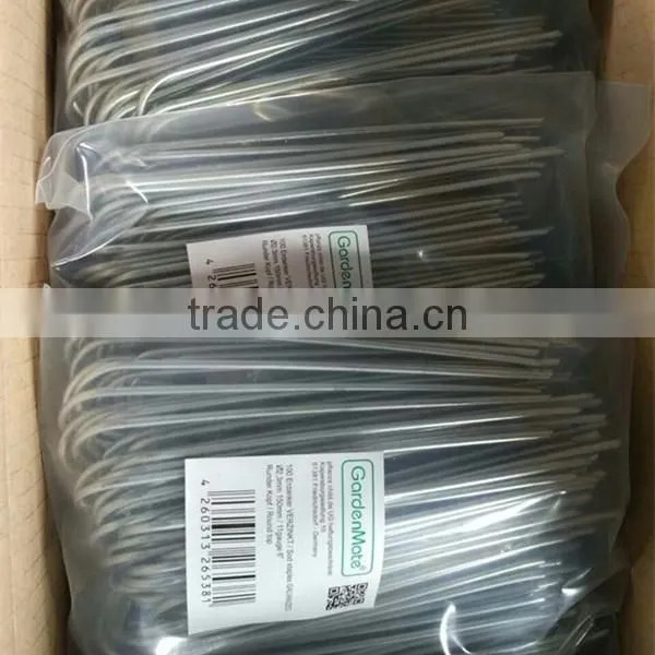 100 Count 6" Landscape Fabric Sod Staples photo-5