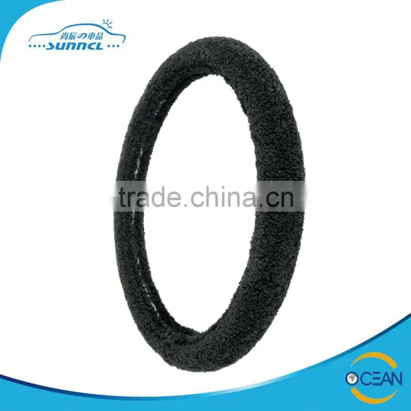 Camouflage Color Fleece Car Steering Wheel Cover photo-5