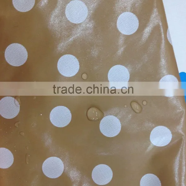 Outdoor Windproof Jacket Fabric Nylon Taslan Fabric pu Coated With Dot photo-3