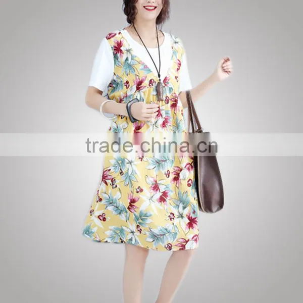Popular Summer Plus Size Women Fancy Fabric Flowers For Dress For Fat photo-2
