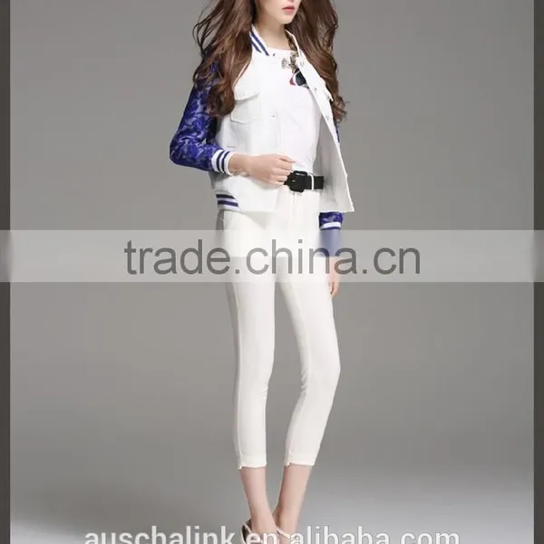 New Arrival Ladies Short Style Lace Sleeve 100% Polyester Jacket photo-3