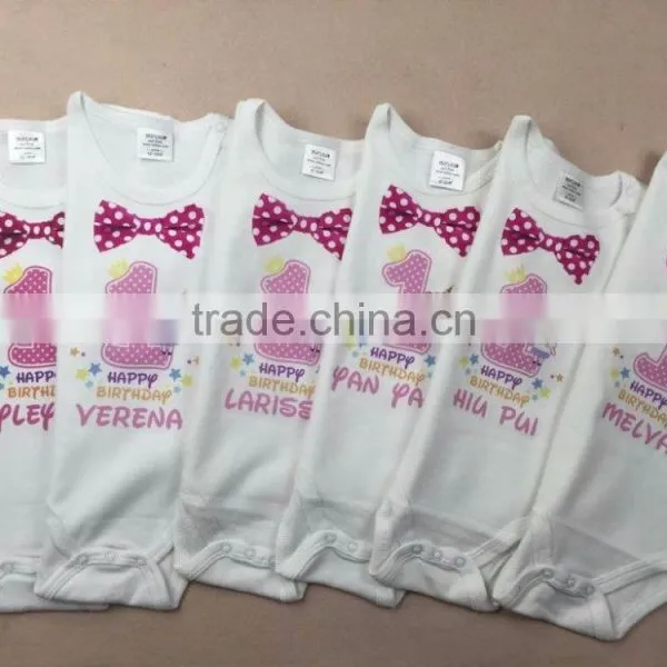 DIY Customized Cotton Soft Handfeel Baby Clothes photo-4