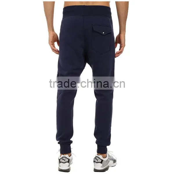 Men Knit Plain Side Pockets Pants photo-5
