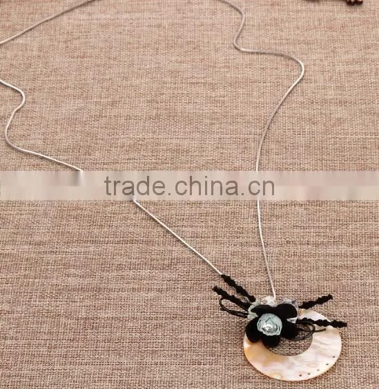 Zm35139a European Style Women Jewelry Fashion Shell Pendant Necklace photo-3