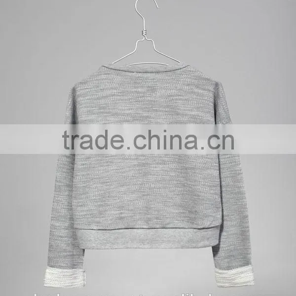 Custom Womens Long Sleeve Sweatshirt, Ladies Crop Top, Crewneck Sweatshirt photo-4