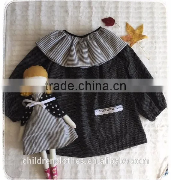 Boutique Girls Shirt Long Sleeve T-shirt Baby Black Design T-shirt photo-2
