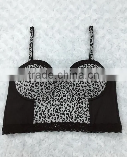 Sexy Ladies Leopard Print Corset and Panty Set Sexy Women Shaper Wears photo-2