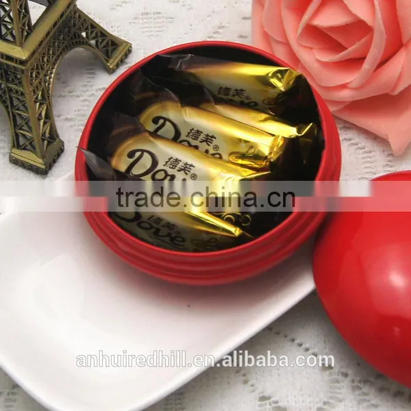 Factory Custom Printed Decorative Wedding Round Candy Metal Tin Box photo-4