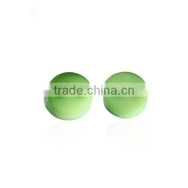 Resin Sewing Buttons Scrapbooking 2 Holes Round Green 6mm Dia photo-3