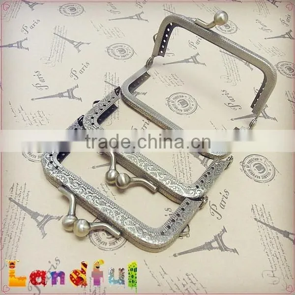 8cm Antique Bronze Metal Coin Purse Frame Clutch Purse Frame photo-2