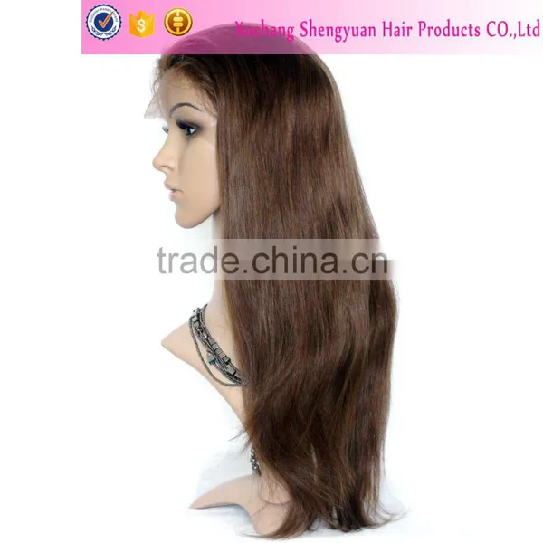 Factory Unprocessed Human Silky Straight 100 Brazilian Virgin Hair Full Lace Wigs With Baby Hair For Black Women photo-3