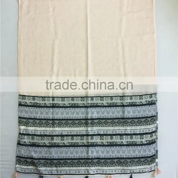 180*70cm Customized Pattern Printed Cheap Viscose Women Pashmina Stole Shawl Scarf photo-3