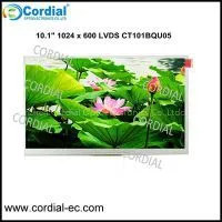 10.1 Inch 1024x600 TFT LCD MODULE CT101BQU05, Optional With Resistive Touchscreen.