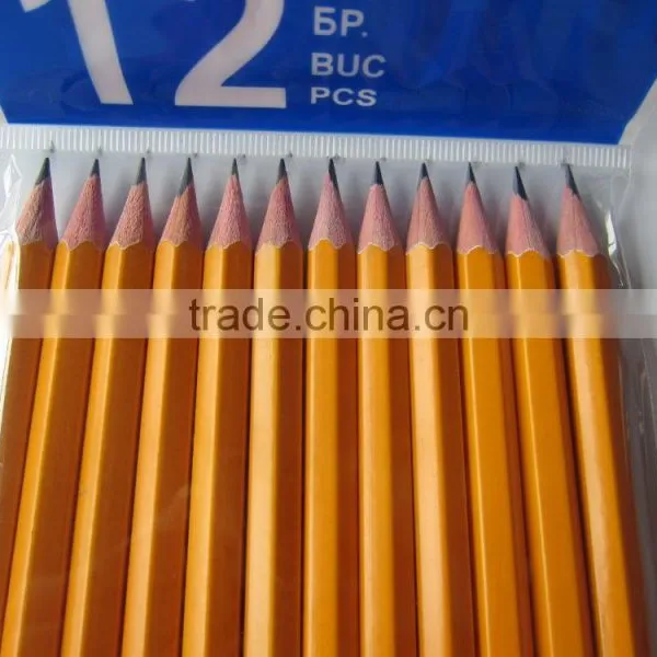 12pcs HB Yellow Pencils With Eraser in Oppbags photo-5