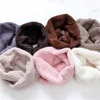 Solid Color Kids Fluffy Reversible Snood For Boys And Girls Warm Neck Snood Scarf