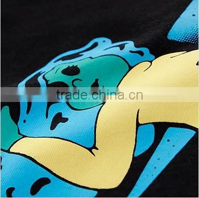China Clothing Manufacturer O Neck Short Sleeve Printed T-Shirts,Top Printing Black T-shirts O Neck for Women photo-4