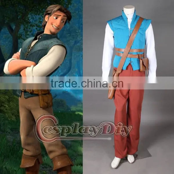 Tangled Rapunzel Flynn Rider Costume for Adult Men Cosplay Costume Custom Made