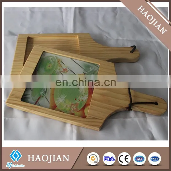 Wooden Cheese Board With Glass Board Wooden Cheese Cutting Board photo-3